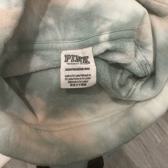 PINK Tie Die Campus Cowl Neck and Jogger set - Picture 11 of 13